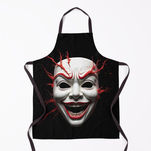 Item preview, Máscara Kabuki con acentos rojos intensos designed and sold by Nihonify.