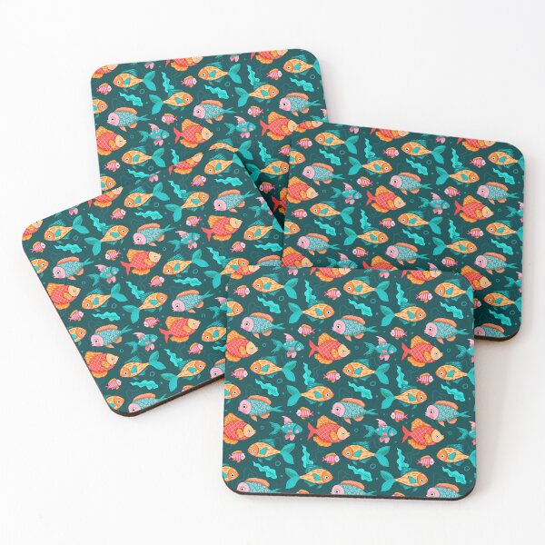 Item preview, School of colorful fish designed and sold by OtterFactory.