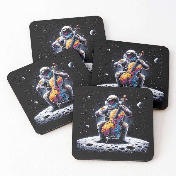 Item preview, Astronaut Playing Cello in Space Cello Player Cellist designed and sold by Kimberley King Art  King Art.