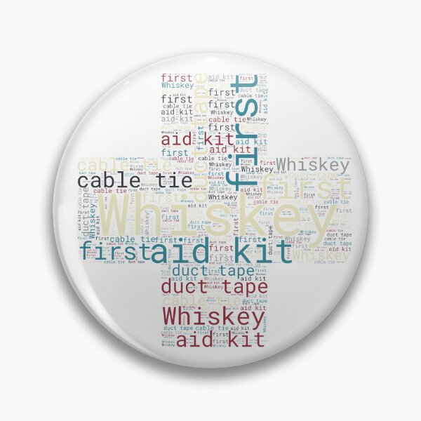 Item preview, Whiskey and duct tape, first aid kit, funny joke vintage designed and sold by GGtiger.