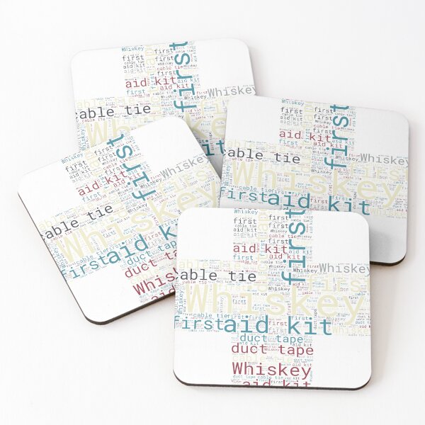Item preview, Whiskey and duct tape, first aid kit, funny joke vintage designed and sold by GGtiger.
