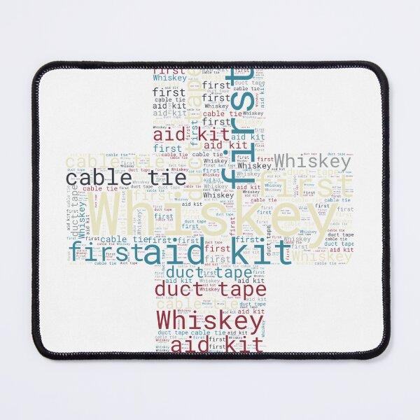 Item preview, Whiskey and duct tape, first aid kit, funny joke vintage designed and sold by GGtiger.