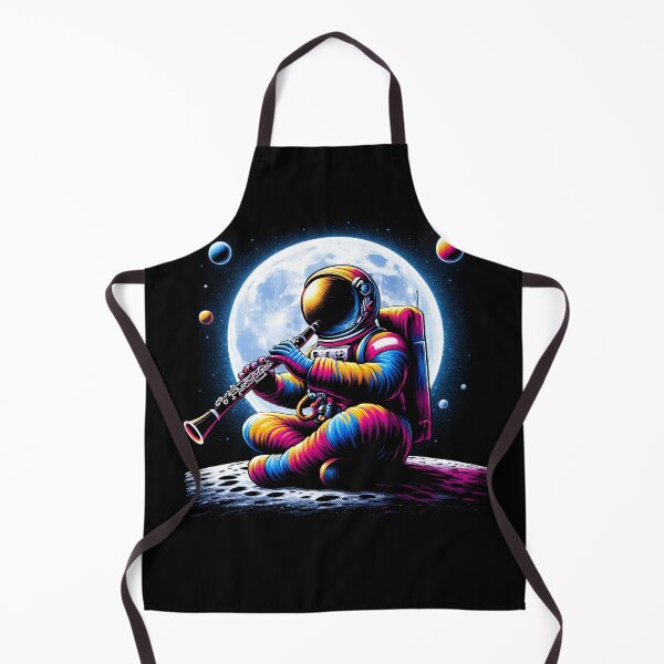 Item preview, Astronaut Playing Clarinet in Space Clarinet Player Clarinetist designed and sold by Kimberley King Art King Art.