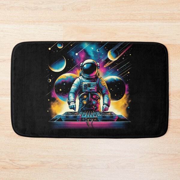 Item preview, Astronaut DJ DJing in Space EDM Funky Dance Club designed and sold by Kimberley King Art  King Art.