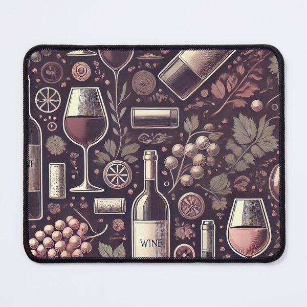 Item preview, Sophisticated Wine & Grape Pattern - Bottles, Glasses & Corks designed and sold by Designeerguy.