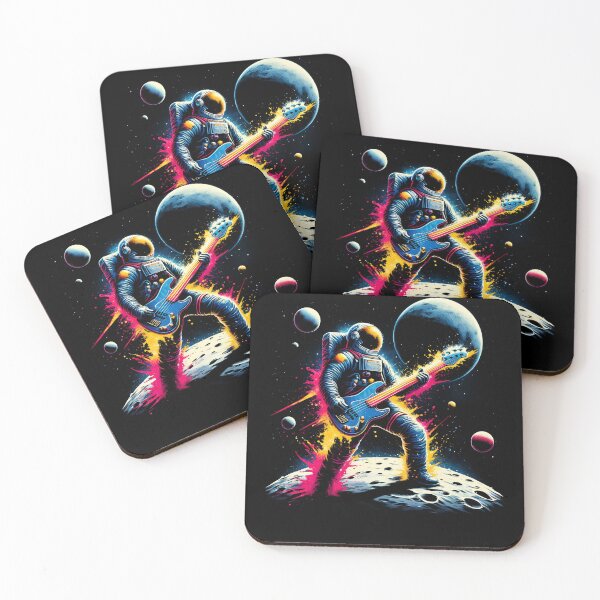 Item preview, Astronaut Guitarist  Rock Metal Bass Guitar Lover Rocker Bassist designed and sold by Kimberley King Art  King Art.