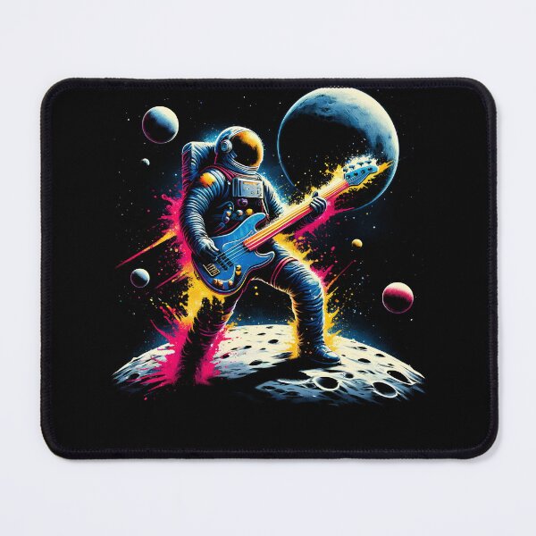 Item preview, Astronaut Guitarist  Rock Metal Bass Guitar Lover Rocker Bassist designed and sold by Kimberley King Art  King Art.