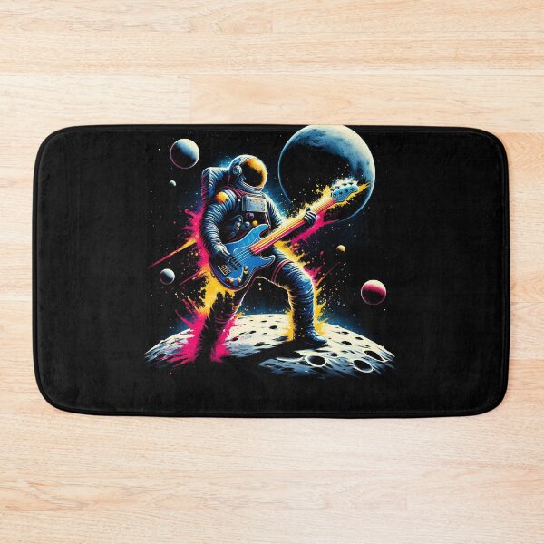 Item preview, Astronaut Guitarist  Rock Metal Bass Guitar Lover Rocker Bassist designed and sold by Kimberley King Art  King Art.
