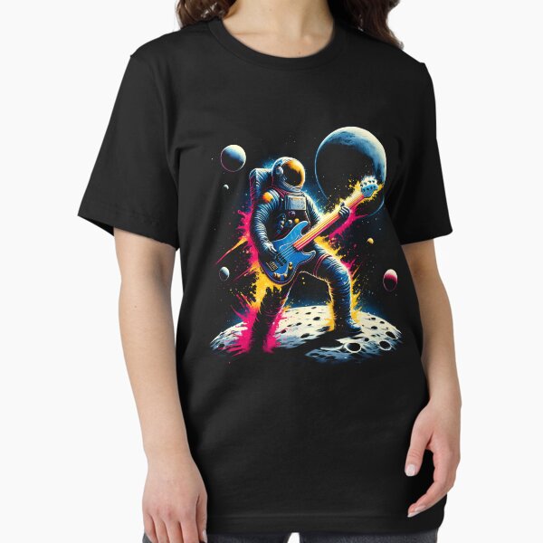 Artikel-Vorschau von Astronaut Gitarrist Rock Metal Bass Gitarrenliebhaber Rocker Bassist, designt und verkauft von Kimberley King Art  King Art.