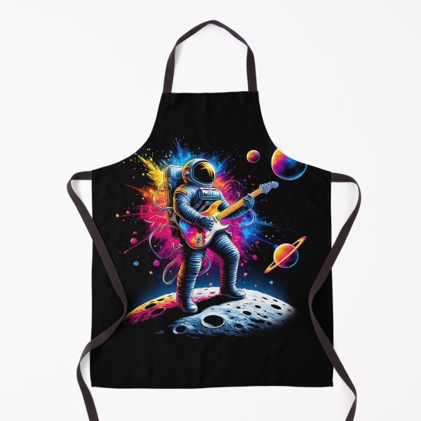 Item preview, Astronaut Guitarist Rock Metal Electric Guitar Lover Rocker Guitar Player designed and sold by Kimberley King Art King Art.