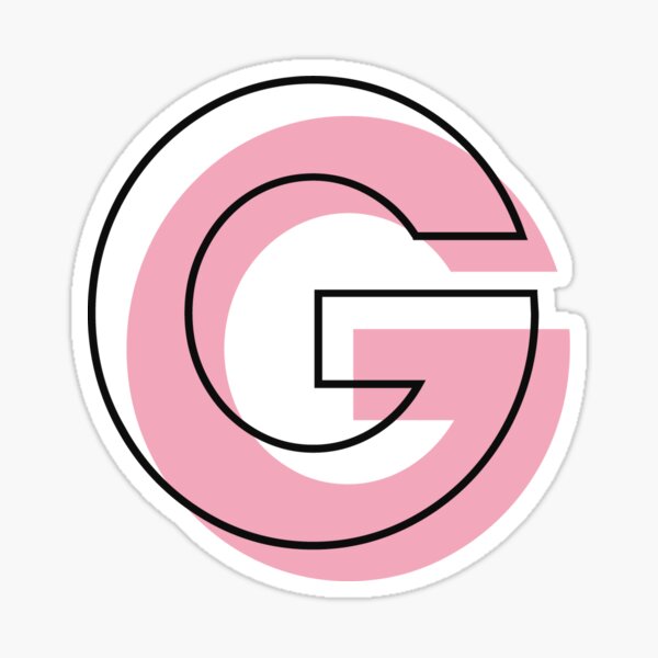 Item preview, G Letter Initial Monogram Girly Pink Minimal designed and sold by Creative Brat Design Studio.