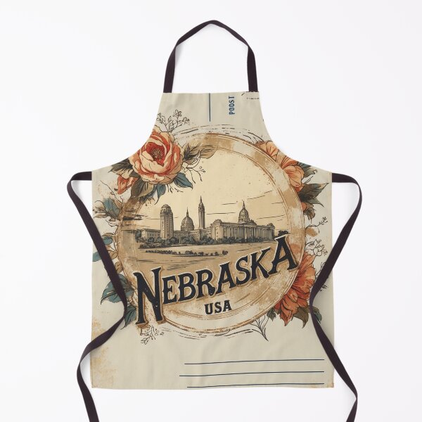 Item preview, Nebraska USA Vintage Travel Retro Postcard Design designed and sold by TravelPostcardGems.