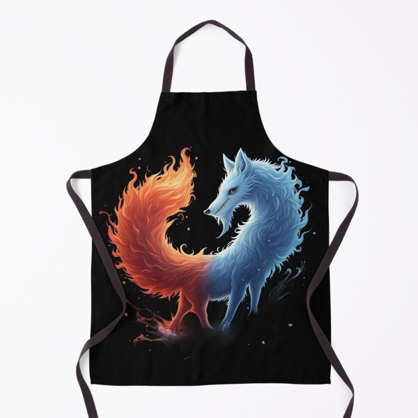 Item preview, Fiery and Icy Dual-Tailed Kitsune designed and sold by Nihonify.