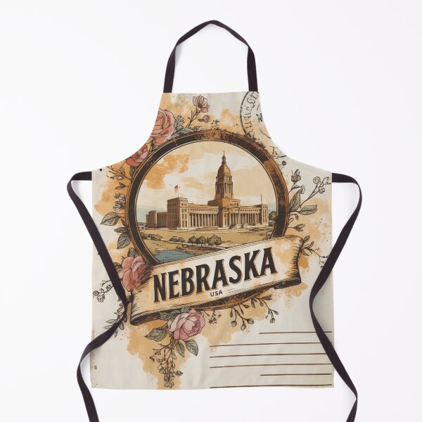 Item preview, Nebraska USA Vintage Travel Retro Postcard Design designed and sold by TravelPostcardGems.