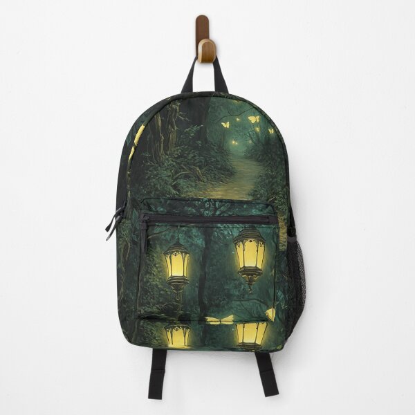 Item preview, Luminous Forest Path - Lanterns and Golden Butterflies designed and sold by Creet-Design.