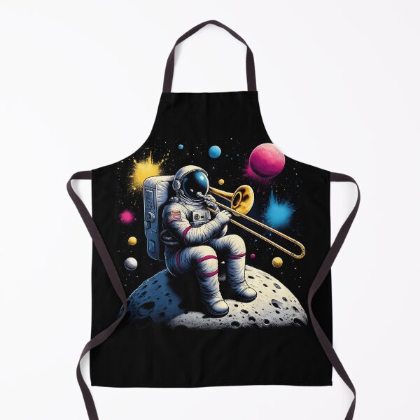 Item preview, Astronaut Playing Trombone in Space Trombone Player Trombonist designed and sold by Kimberley King Art King Art.