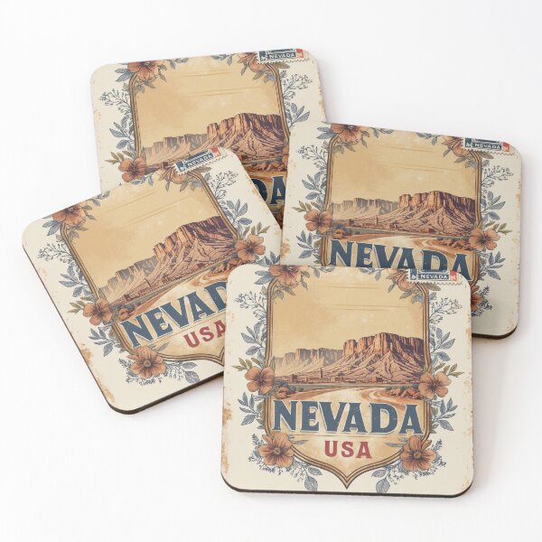 Item preview, Nevada USA Vintage Travel Retro Postcard Design designed and sold by TravelPostcardGems.