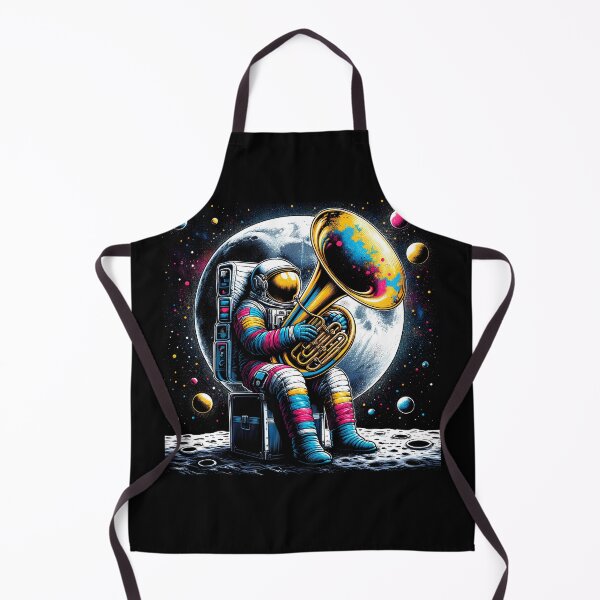 Item preview, Astronaut Playing Tuba in Space Tuba Player Tubaist designed and sold by Kimberley King Art King Art.