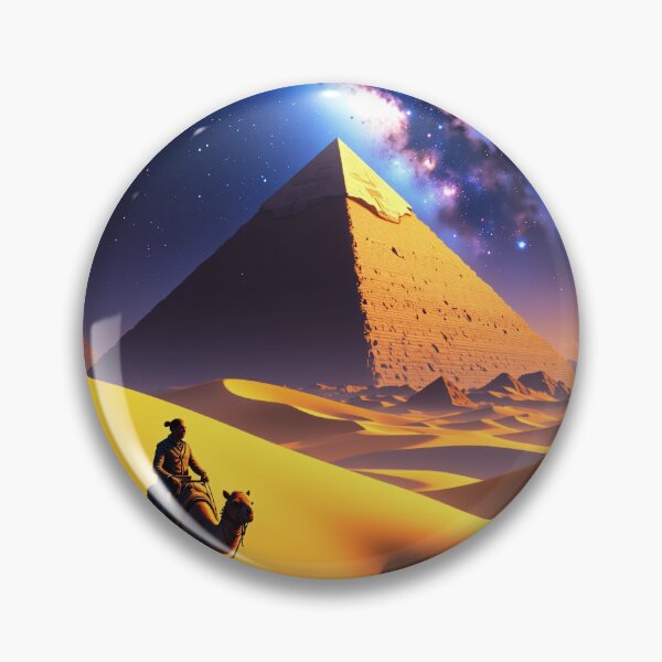 Item preview, Celestial Majesty: A Starry Night at the Pyramids designed and sold by FortuneWildCat.
