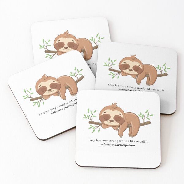 Item preview, Not Lazy, Just Selectively Active designed and sold by WaluetteShop.