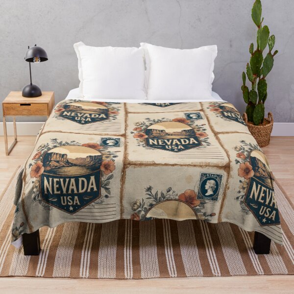 Item preview, Diseño de postal retro de viaje vintage de Nevada, EE. UU. designed and sold by TravelPostcardGems.