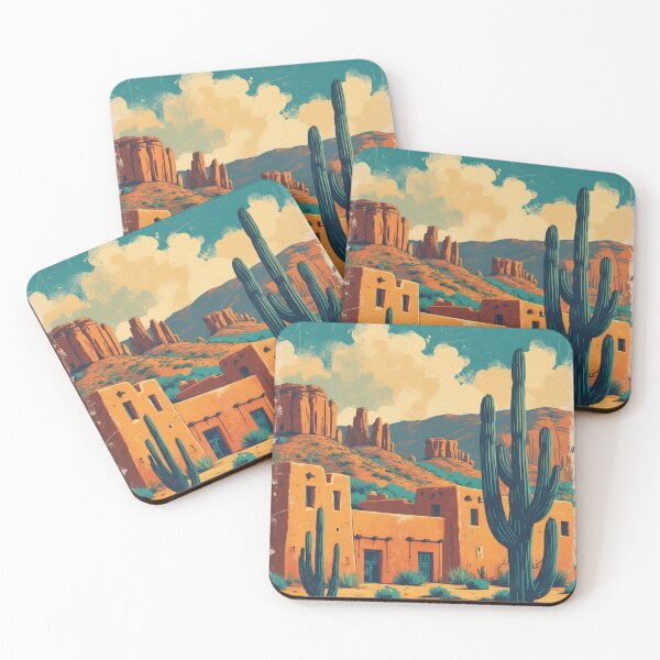 Artikelvorschau, New Mexico USA Vintage Reise Retro Postkarte Design entworfen und verkauft von TravelPostcardGems.