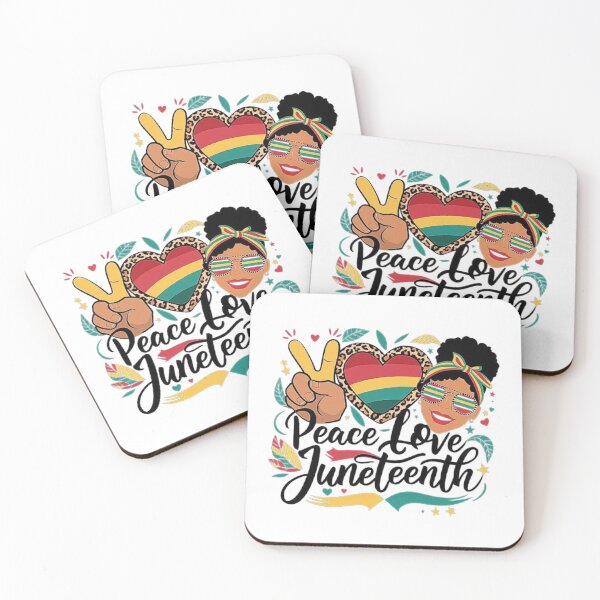 Item preview, Peace Love Juneteenth Afrocentric Freedom Art designed and sold by love3617.