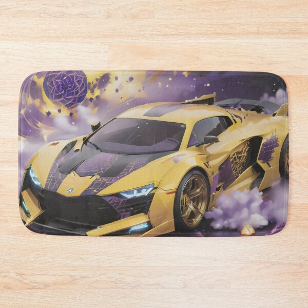 Item preview, Super Sports Car, Yellow & Purple designed and sold by DigitalHeadache.