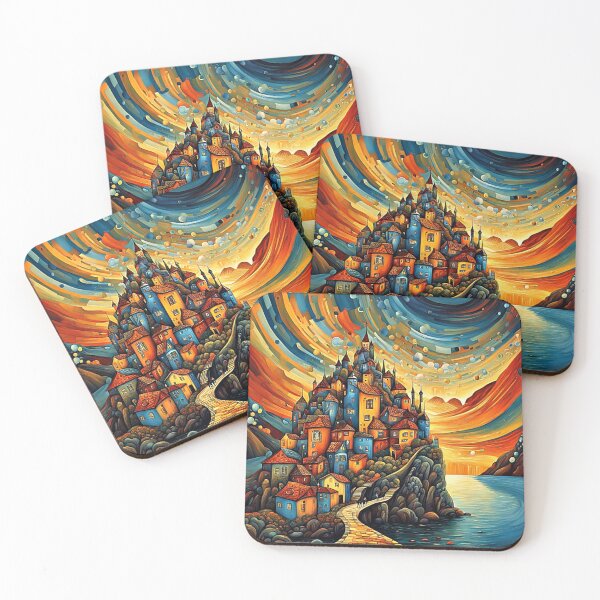 Item preview, Village in fjord 1 designed and sold by George Hutton Hunter.