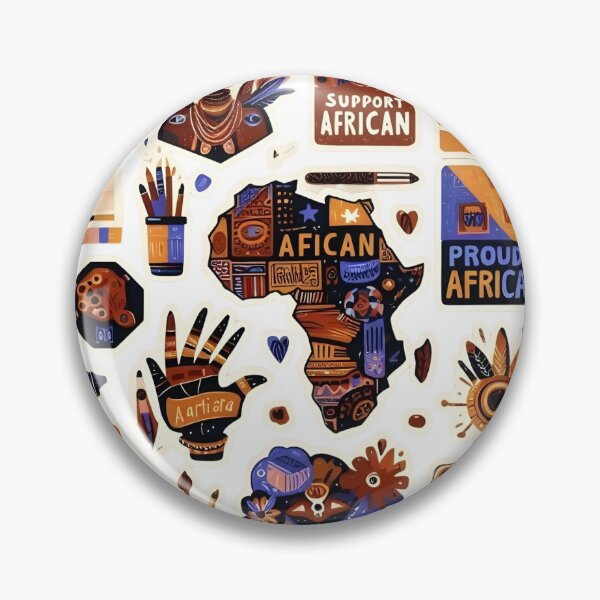 Item preview, African Culture Stickers Bundle designed and sold by DinaMurad.