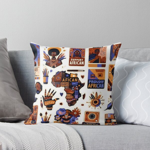 Item preview, African Culture Stickers Bundle designed and sold by DinaMurad.