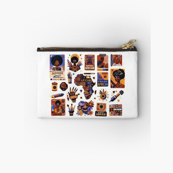 Item preview, African Culture Stickers Bundle designed and sold by DinaMurad.
