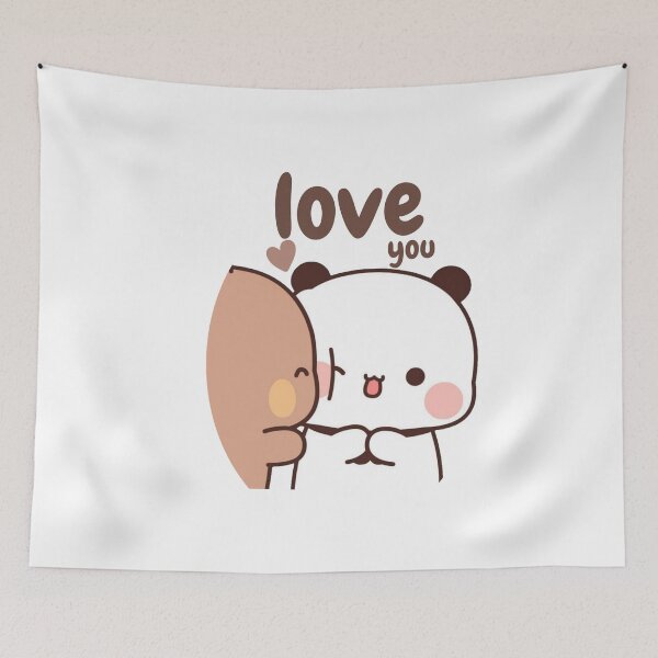 Item preview, I Love You - Panda Bear And Brownie True Love BUBU DUDU Couple Goma peach Sugar Valentine xmas designed and sold by BrightStreets.