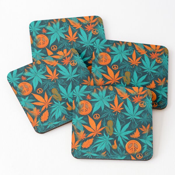 Item preview, Cannabis Peace Pattern Green Leaf Vibes designed and sold by MindWave THC.