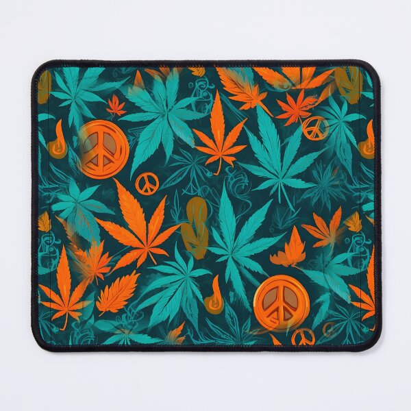 Item preview, Cannabis Peace Pattern Green Leaf Vibes designed and sold by MindWave THC.