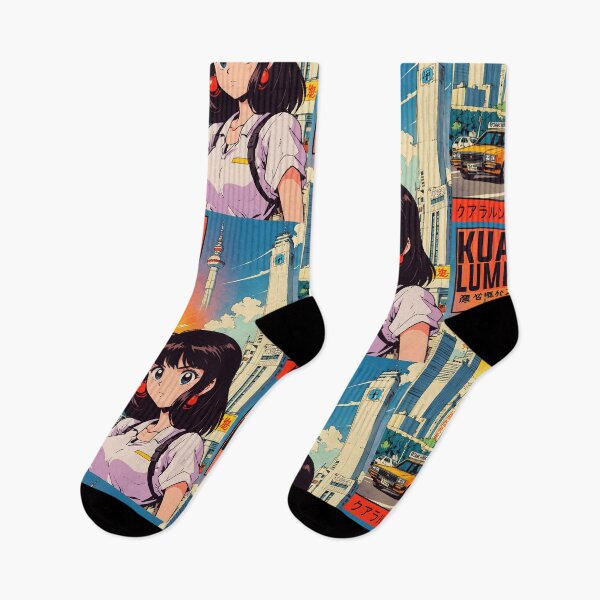 Item preview, Kuala Lumpur Malaysia Retro Anime Girl 80s Vintage Travel designed and sold by Retro-Anime9.