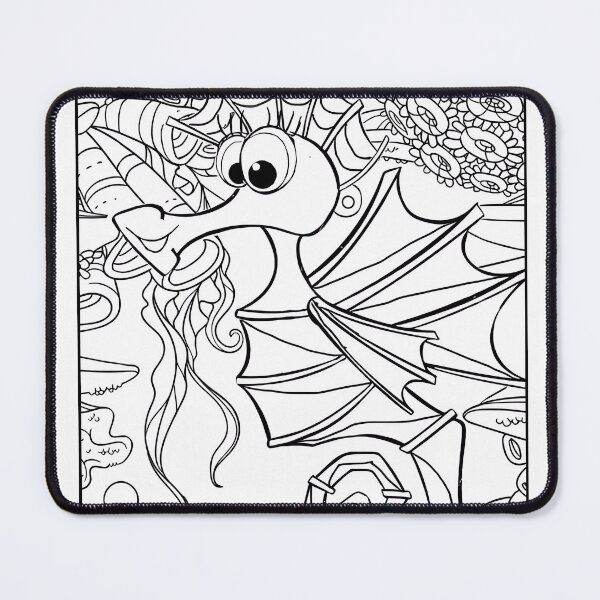 Item preview, Baby Seahorse Coloring Page Pattern  designed and sold by DavidColoring.