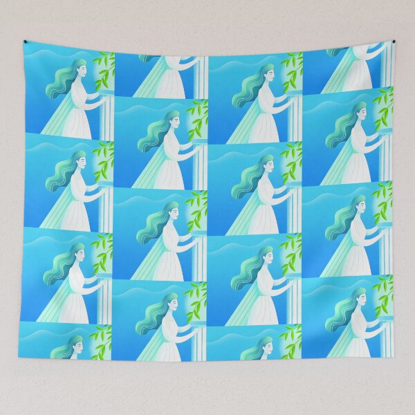 Item preview, Amina Stroll Woman Nature Colors Radiant Sunshine Strength designed and sold by ART ATTACK ZONE.