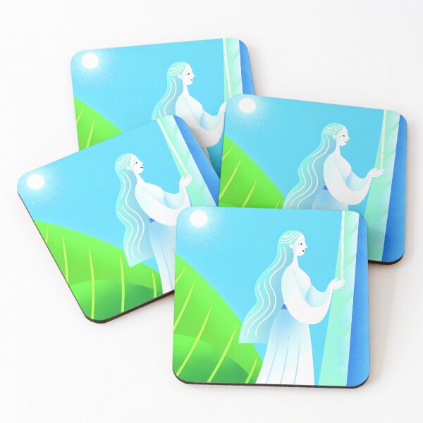 Item preview, Luna Stroll Woman Nature Colors Radiant Sunshine Strength designed and sold by ART ATTACK ZONE.