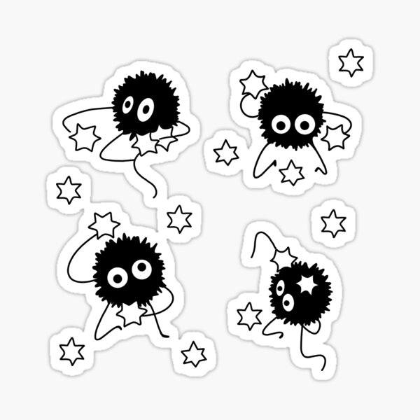 Vista previa del artículo con la obra «sprites de hollín», diseñado y vendido por Kama black&white.