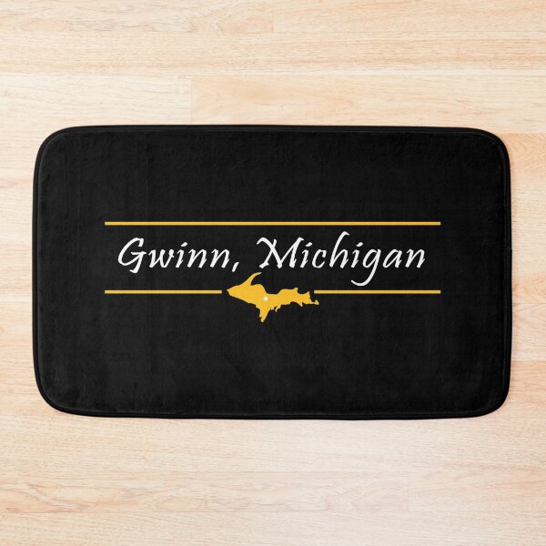 Item preview, Gwinn Michigan, Upper Peninsula - on black and white designed and sold by Bizb.