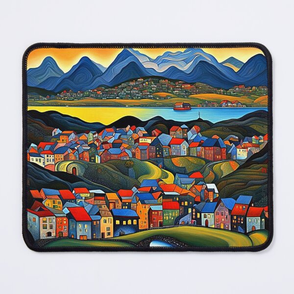 Item preview, Village in fjord 3 designed and sold by George Hutton Hunter.