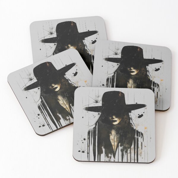 Item preview, Mystery Girl. Shadow, intrigue grunge splatter design.  designed and sold by Shoot-The-Moon.