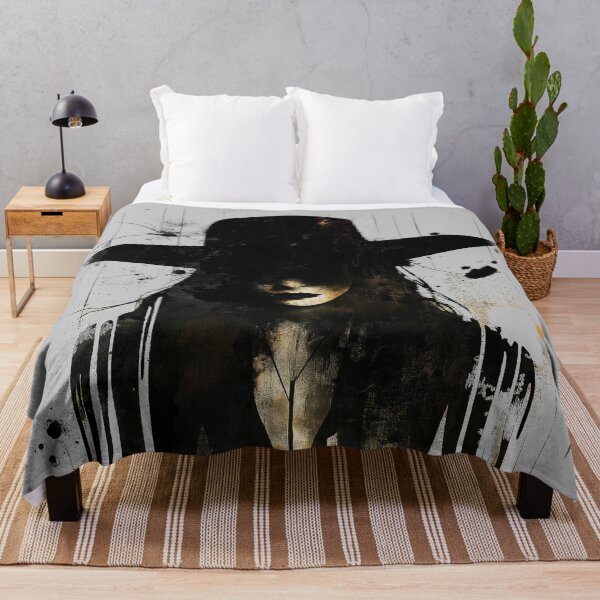 Item preview, Mystery Girl. Shadow, intrigue grunge splatter design. designed and sold by Shoot-The-Moon.