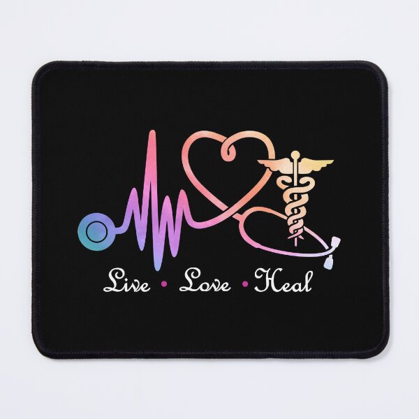 Item preview, Live Love Heal with Caduceus designed and sold by Bizb.