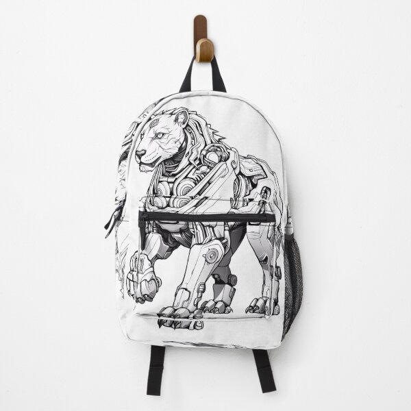 Item preview, Robot Tiger Coloring Page Pattern  designed and sold by DavidColoring.