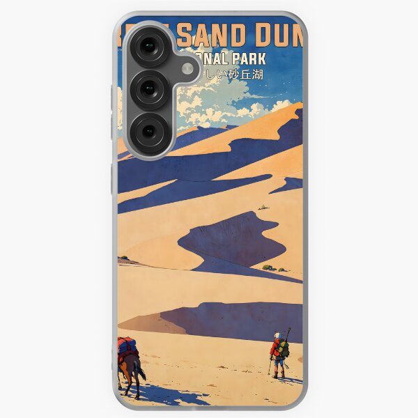 Item preview, Great Sand Dunes National Park USA Retro Anime Japanese 80s Vintage Travel designed and sold by Retro-Anime9.