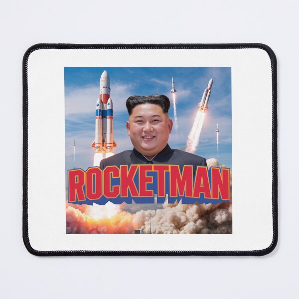 Item preview, Rocketman, North Korea, supreme leader, funnyfits70, Humor, Funny, retro, vintage, funny quotes, animal humor, designed and sold by FunnyFits70.