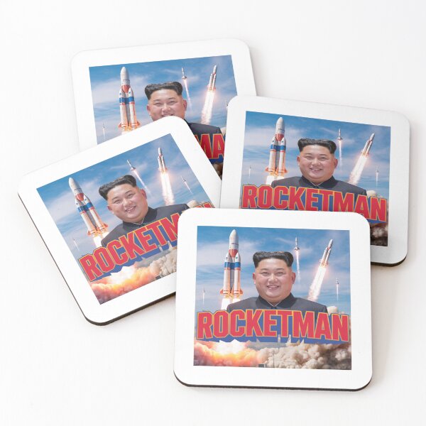 Item preview, Rocketman, North Korea, supreme leader, funnyfits70, Humor, Funny, retro, vintage, funny quotes, animal humor, designed and sold by FunnyFits70.