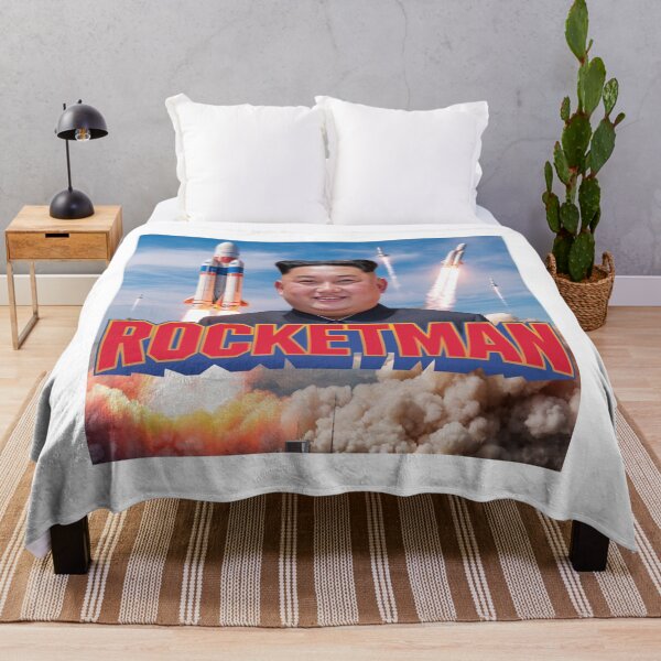 Item preview, Rocketman, North Korea, supreme leader, funnyfits70, Humor, Funny, retro, vintage, funny quotes, animal humor, designed and sold by FunnyFits70.